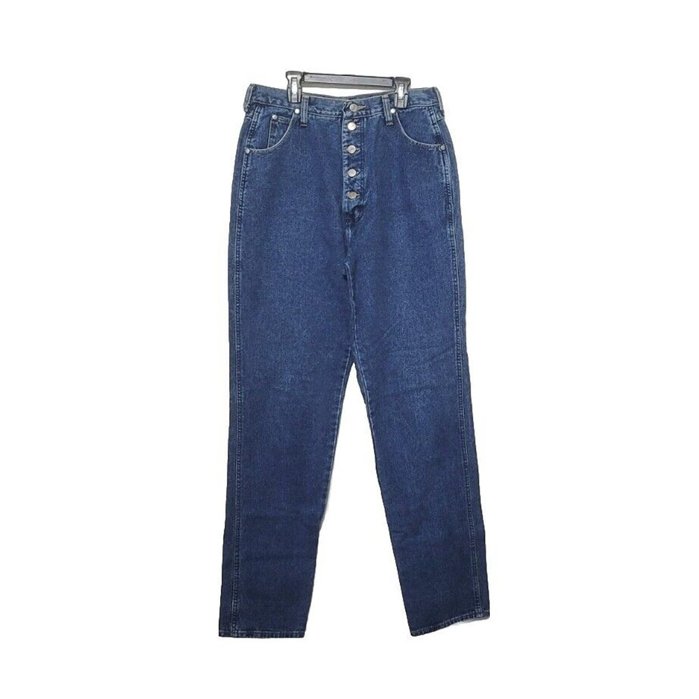 Vintage Wrangler Button Fly High Rise Mom Jeans Womens Size 13/14 Western Denim